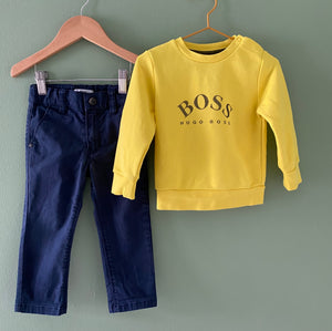 Boss Sweatshirt + Trousers | 2 yrs (preloved) KindFolk