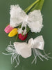 White Floral Clip KindFolk