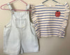 Zara Top + Short Dungarees | 18-24 mths (preloved)