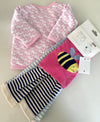 JMB Reversible Top 3-6 mths + Joules footless tights 6-12 mths (nwt + preloved) KindFolk