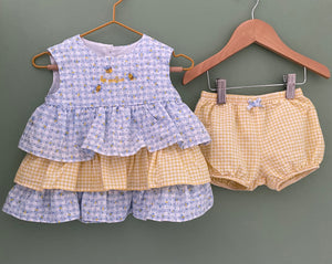 Babidu 2 pce Summer Set | 18 mths / very small fit/ 9 mths recommended (preloved) KindFolk