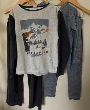 Petit Bateau Pyjamas x2 | 8 yrs (6-7 recommended/ preloved) KindFolk