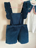 Jacadi Corduroy Short Dungarees + Mar Mar Top | 5 yrs recommended(preloved) KindFolk