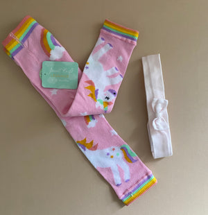 Footless Tights + Hairband | 6 mths (preloved) KindFolk