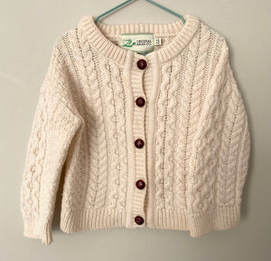 Aran Cardigan | 3-4 yrs (preloved) KindFolk