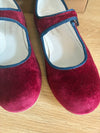 La Coqueta Velvet Mary Jane’s | EU 28 (preloved / RRP €90)
