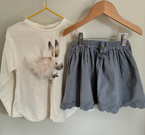 Zara Corduroy Skirt + Top | KindFolk