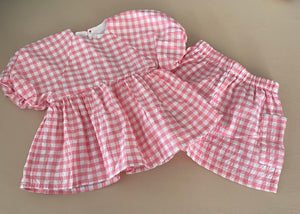 Leigh Tucker Summer Top + Shorts | 12-18 mths (preloved) KindFolk