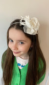 Rose Hairband | White + Rich Ivory KindFolk