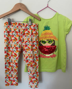 Mayoral T-shirt + Cropped Leggings | 8 yrs / small fitting brand (preloved) KindFolk