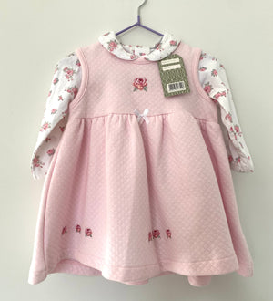 Rock-a Bye- Baby 2 pce Dress + Vest | 6-9 mths (nwt) KindFolk