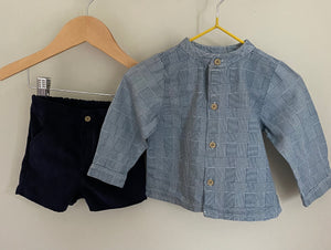 Babidu Shorts & Top | 12 mths ( 6 - 9 recommended) | preloved KindFolk