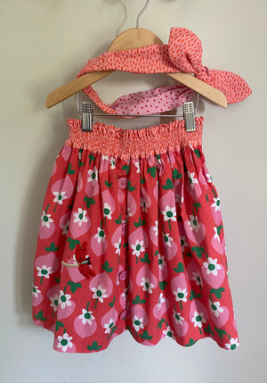 Upcycled Boden Skirt + Handmade Hairband | 6 yrs KindFolk