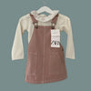 Zara Pinafore & Vest Top | 12-18 months (new with tags)