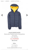 Hugo Boss Reversible Puffer Jacket / Age 5 ( 4-5 recommended | preloved )